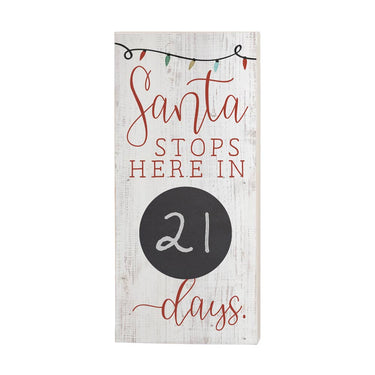 CHT1020 - Santa Stops Here In Days Chalk Talk - Rubbish Restyled
